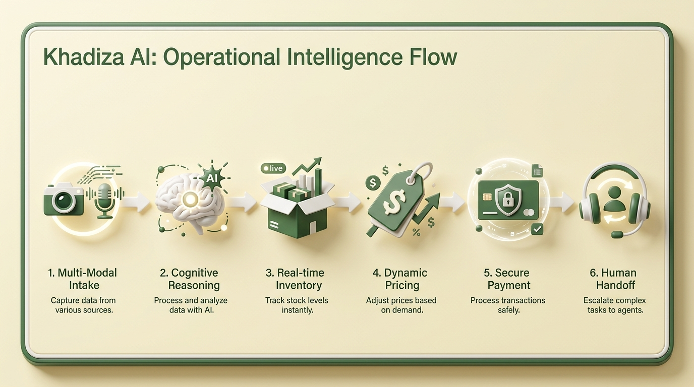 Khadiza AI Operational Intelligence Flow